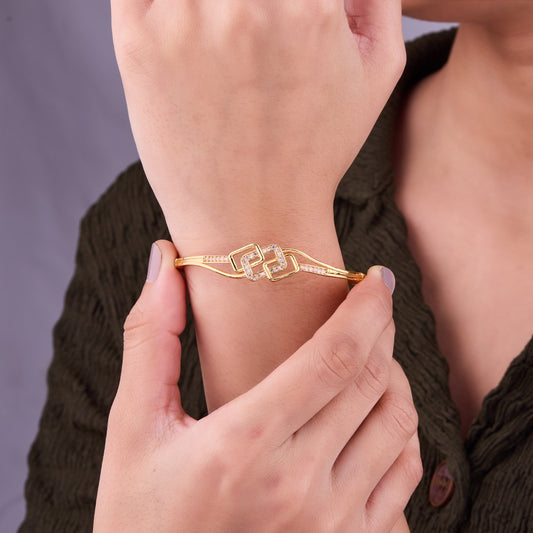 Crystal Geometric Design Brecelet