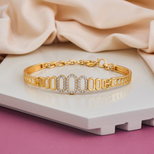 Crystal Wave Design Bracelet